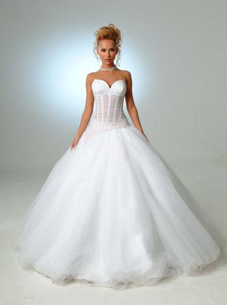 Orifashion HandmadeLuxury Sexy Bridal Gown with Swarovski Beads